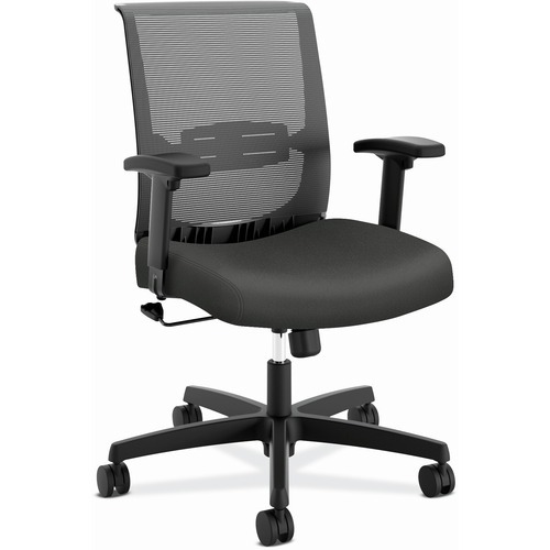 Task Chair: Fabric, Adjustable Height, 16-1/2 to 21